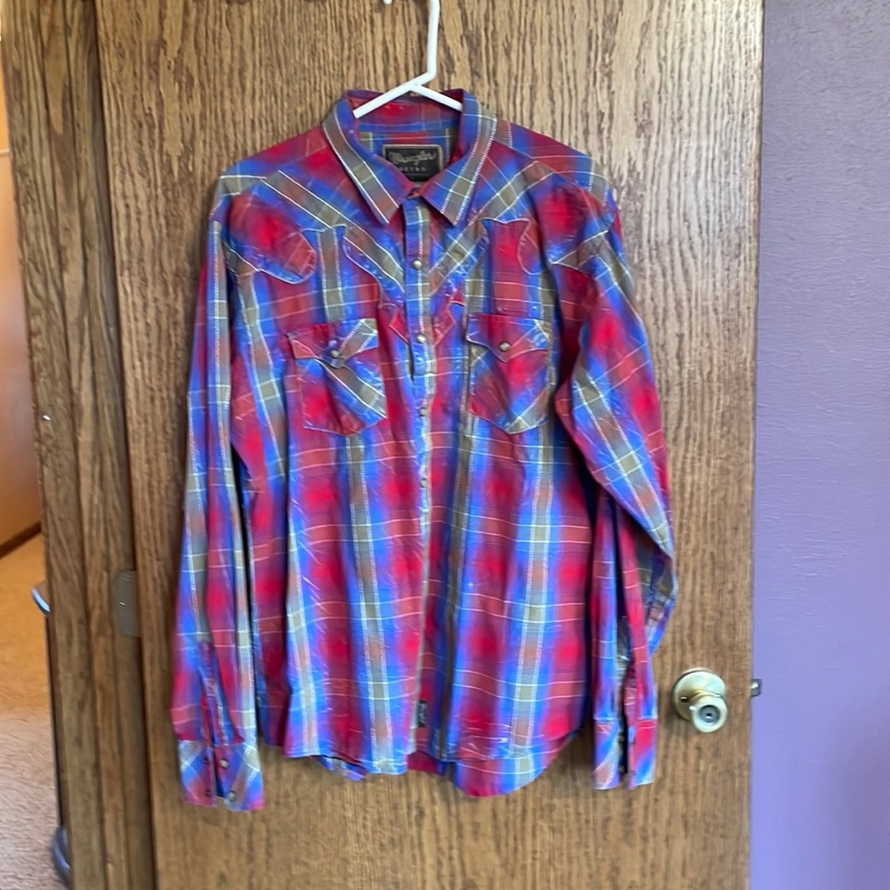 Retro Wrangler men’s Pearl snap XL